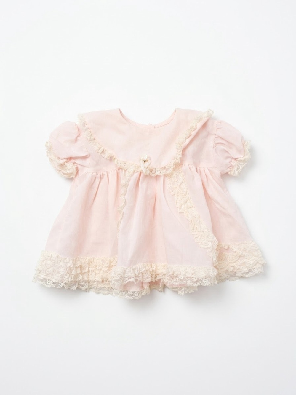 Vintage Baby Frilly Pink Dress 3-6 Months
